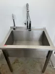 Stainless Steel Sink with two Faucets - 2