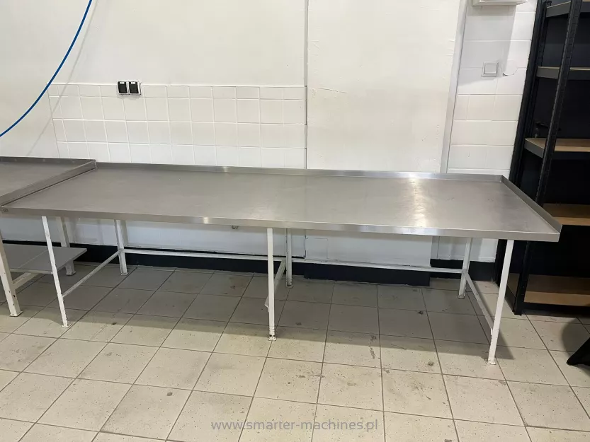 Production Tables with Stainless Steel Worktops, 2 pcs. large sizes