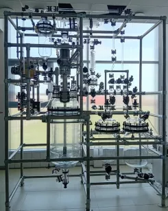 Glass Process Equipment Set – 50 L Glass Filter Nutsche DN400 + RPD 100 Glass Reactor
