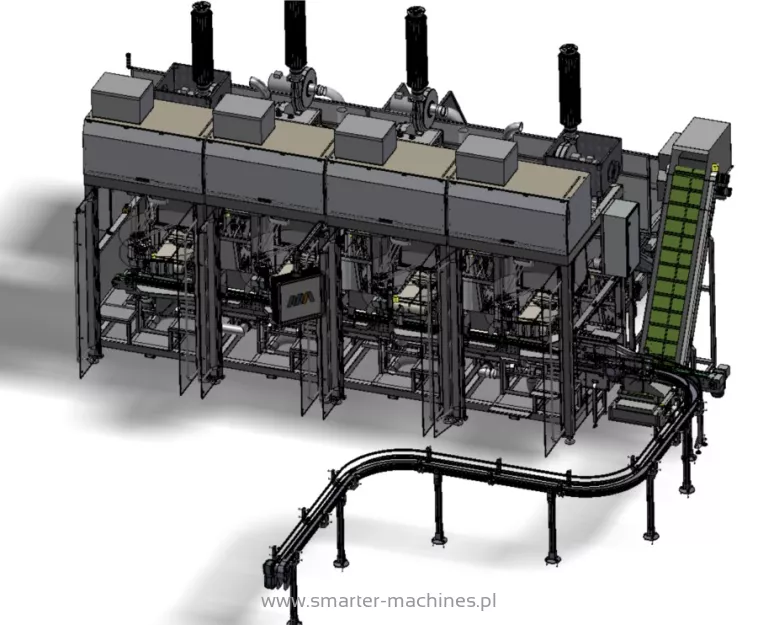 Zrobotyzowany sorter butelek