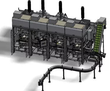 Zrobotyzowany sorter butelek