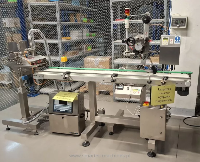 Etykieciarka z głowicą S5 i podajnikiem kartoników